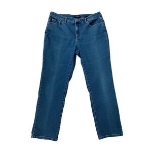 Charter Club Lexington Straight Leg Blue Denim Jeans Women's Size 12